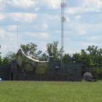 North side of transmitter building