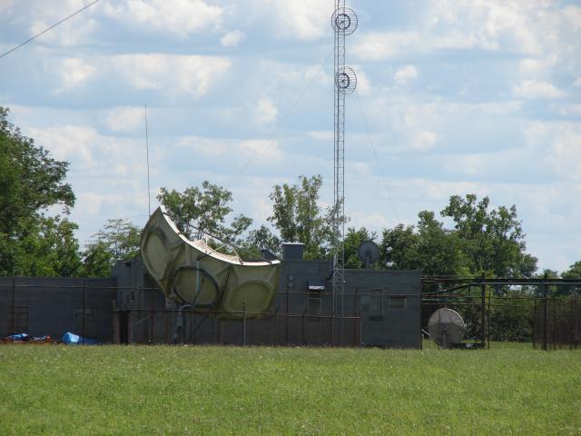 North side of transmitter building