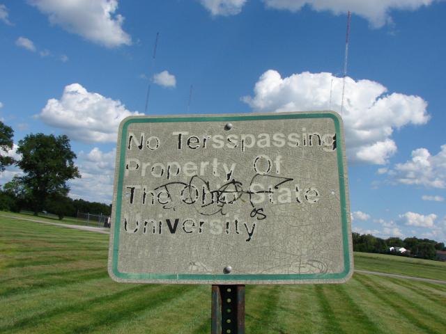 No Trespassing sign