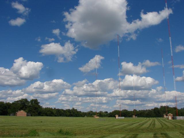 All except tower 4, and the transmitter building