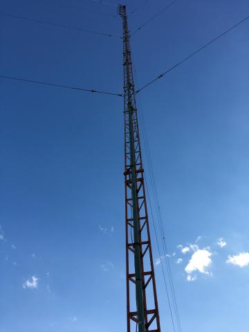 Looking up tower 2