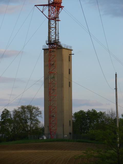 Concrete tower from the north