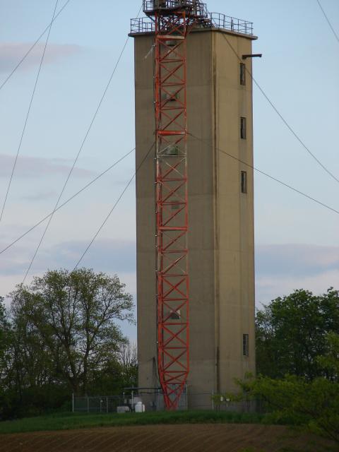 North side of tower