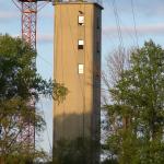 Concrete tower from the west