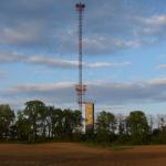 Full view of tower from the west