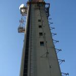 Looking up at south face of tower