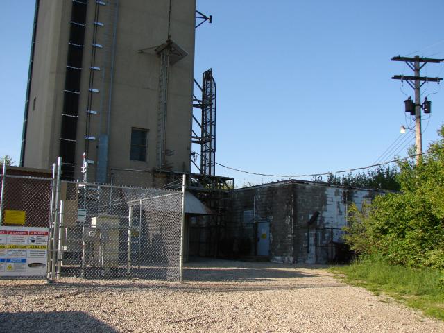 Equipment near the tower