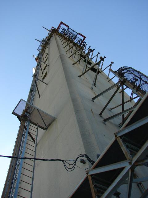 Looking up east wall