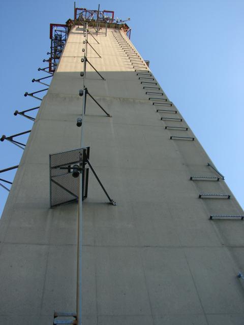 West face of tower